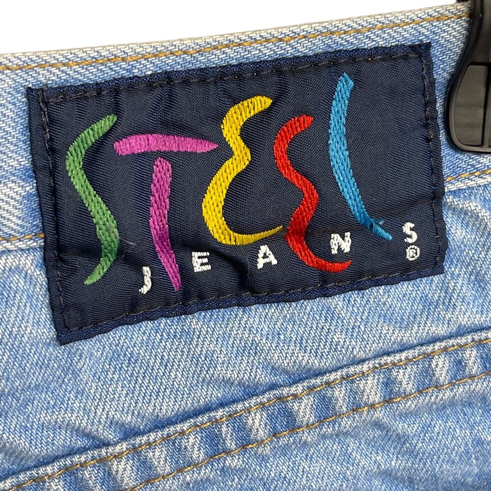 VTG STEEL Jeans 100% Cotton Denim Shorts High Waist Size 9